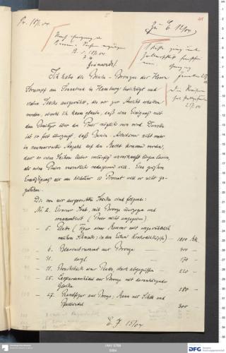 An archival document representing a Correspondence of 2 page(s)