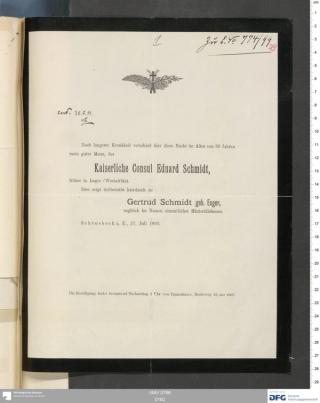 An archival document representing a Correspondence of 2 page(s)