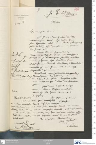 An archival document representing a Correspondence of 2 page(s)