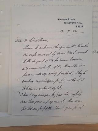 An archival document representing a Correspondence of 3 page(s)