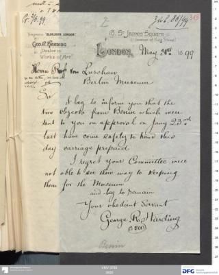 An archival document representing a Correspondence of 2 page(s)