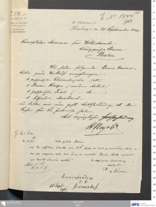 An archival document representing a Correspondence of 2 page(s)
