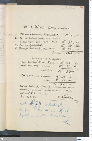 An archival document representing a Correspondence of 2 page(s)