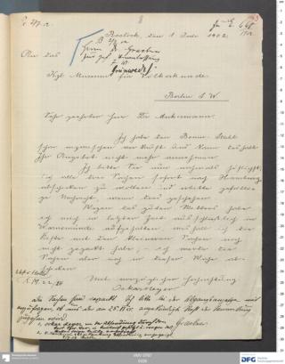 An archival document representing a Correspondence of 2 page(s)