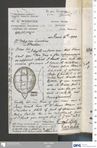 An archival document representing a Correspondence of 1 page(s)