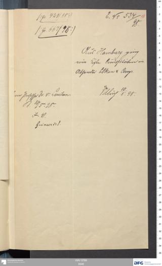 An archival document representing a Correspondence of 2 page(s)