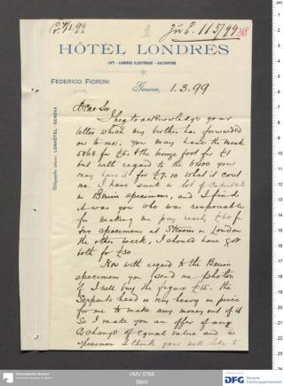 An archival document representing a Correspondence of 4 page(s)