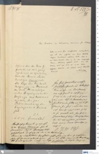 An archival document representing a Correspondence of 1 page(s)