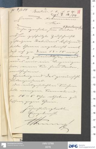 An archival document representing a Correspondence of 2 page(s)