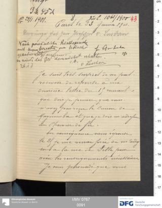 An archival document representing a Correspondence of 2 page(s)