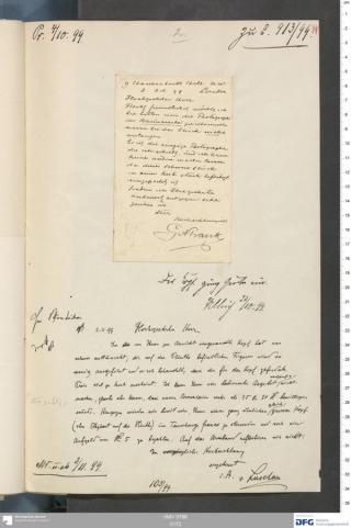 An archival document representing a Correspondence of 1 page(s)