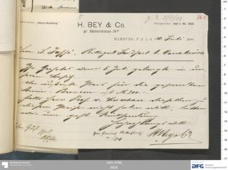 An archival document representing a Correspondence of 2 page(s)