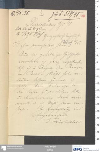 An archival document representing a Correspondence of 2 page(s)