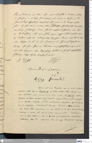 An archival document representing a Correspondence of 1 page(s)