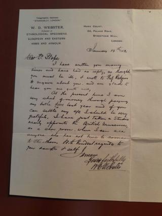An archival document representing a Correspondence of 1 page(s)
