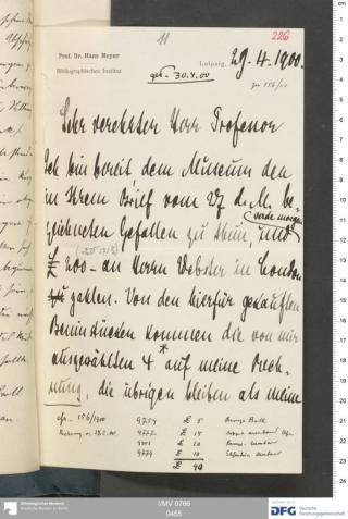 An archival document representing a Correspondence of 4 page(s)