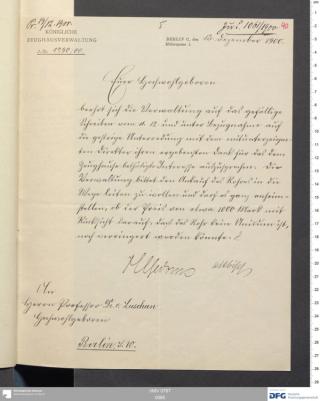 An archival document representing a Correspondence of 2 page(s)