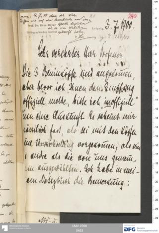 An archival document representing a Correspondence of 4 page(s)