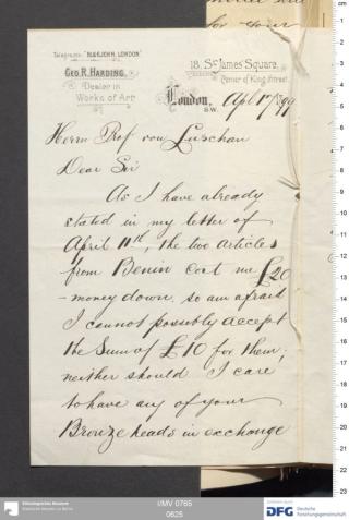 An archival document representing a Correspondence of 3 page(s)