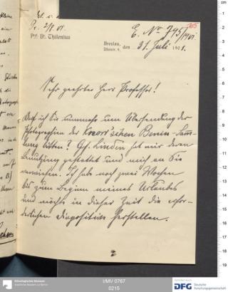 An archival document representing a Correspondence of 4 page(s)