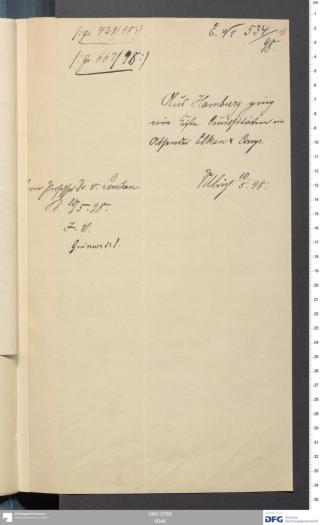 An archival document representing a Correspondence of 2 page(s)