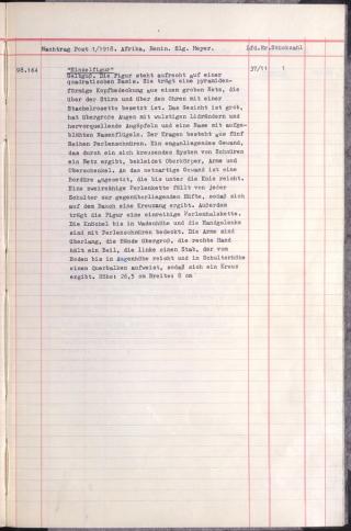 An archival document representing a Inventories of 1 page(s)