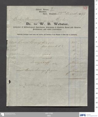 An archival document representing a Invoices of 2 page(s)
